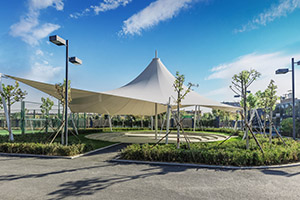 北京市朝阳区赫德学校校园一角