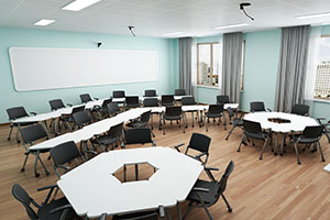 北京开放大学国际课程中心教室