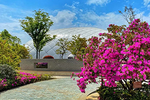 宏文学校高中部校园一角