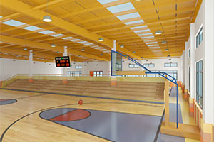 上海梦沃未来学院室内篮球场