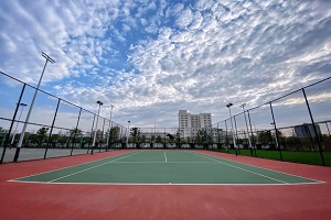 上海安生学校高中部羽毛球场